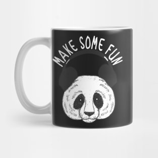 Panda Earphones Mug